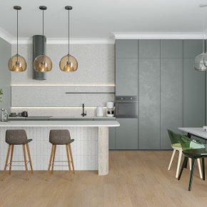 SPC Ламинат Alta Step Дуб Брауни 1218x180x4 (3,069 м2) SPC3309 в интерьере