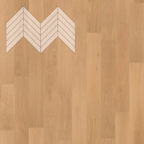 Паркет Елка Французская Lab Arte Chevron Дуб Рустик Флора лак 600/510х90х14/3/45° в интерьере