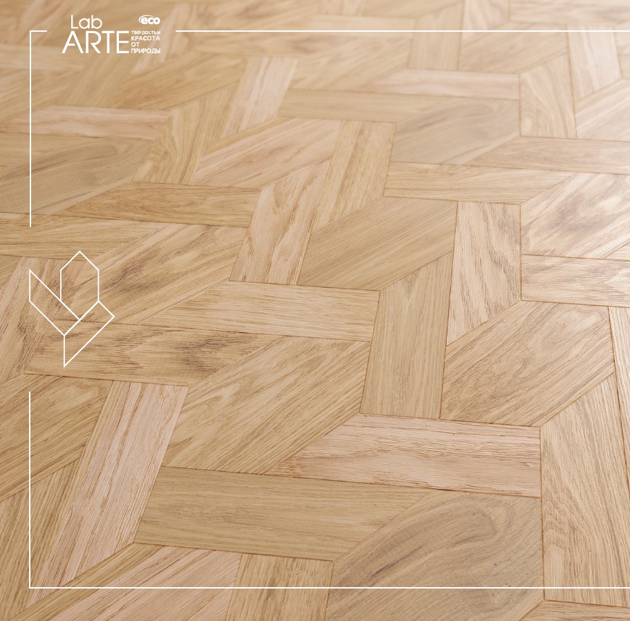 Инженерная доска Lab Arte Pattern 6/4 Дуб Натур лак 125/70*14/3мм
