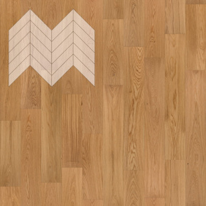 Паркет Елка Французская Lab Arte Chevron Дуб Рустик Прозрачное масло 600/475х125х14/3/45° в интерьере