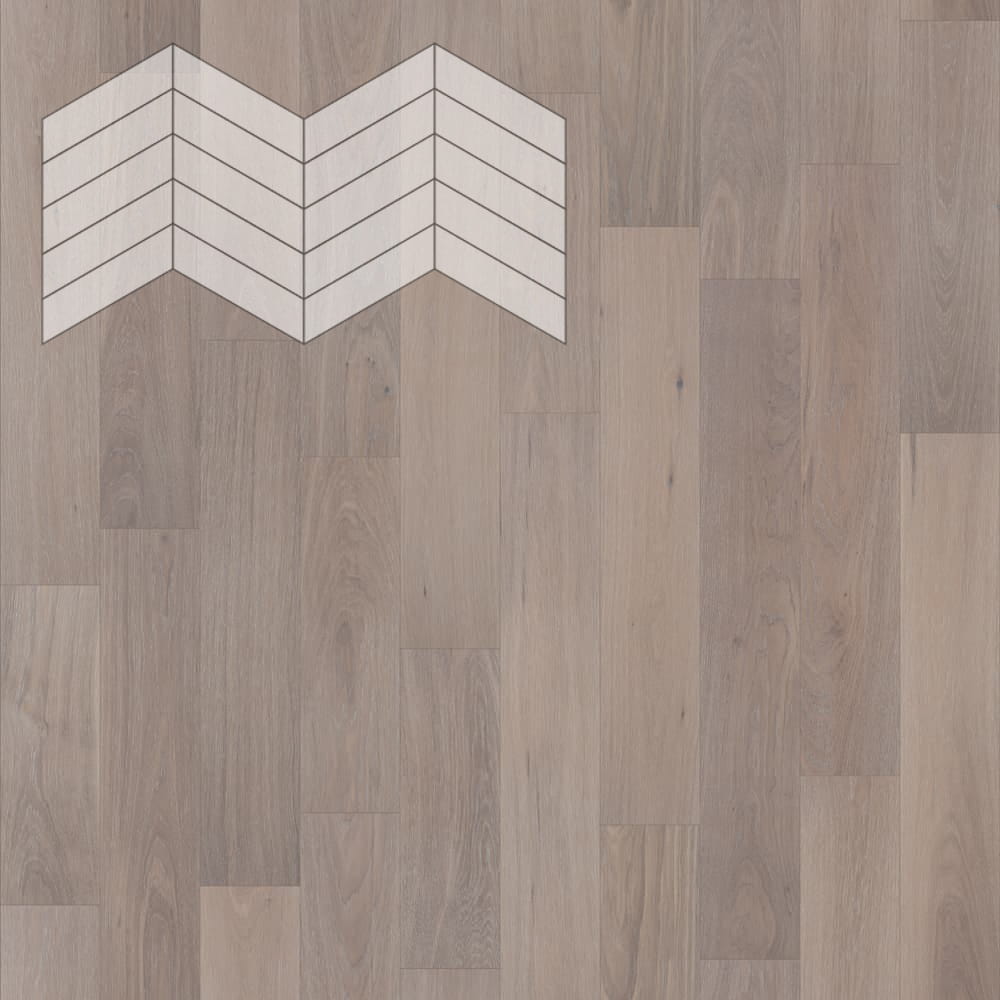Паркет Елка Французская Lab Arte Chevron Дуб Селект Шарм лак 400/348х90х14/3/60°