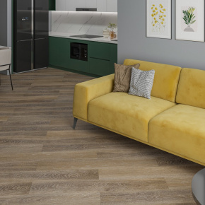 SPC Ламинат Alta Step Дуб Базальтовый 1218x180x5 (2,6309 м2) SPC6614 в интерьере