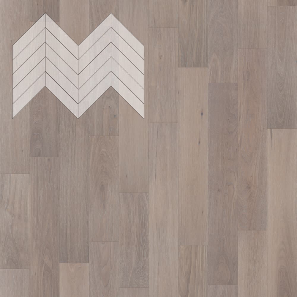Паркет Елка Французская Lab Arte Chevron Дуб Натур Шарм лак 600/490х110х14/3/45°