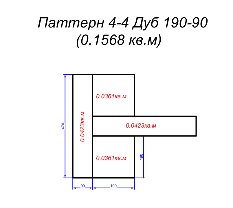 Инженерная доска Lab Arte Pattern 4/4 Дуб Селект лак 190/90*14/3.5мм