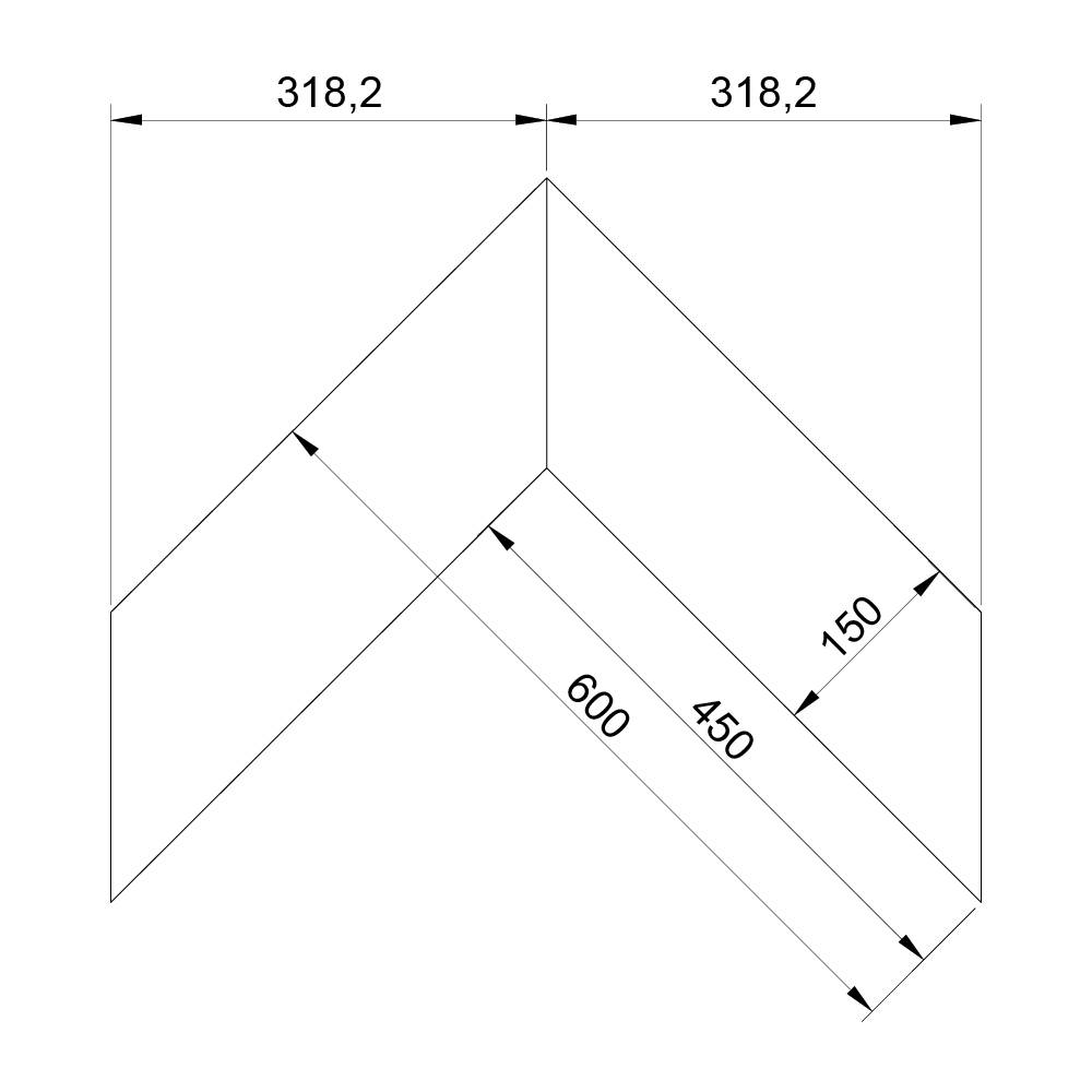 Паркет Елка Французская Lab Arte Chevron Дуб Селект 1015 лак 600/450х150х14/3/45°