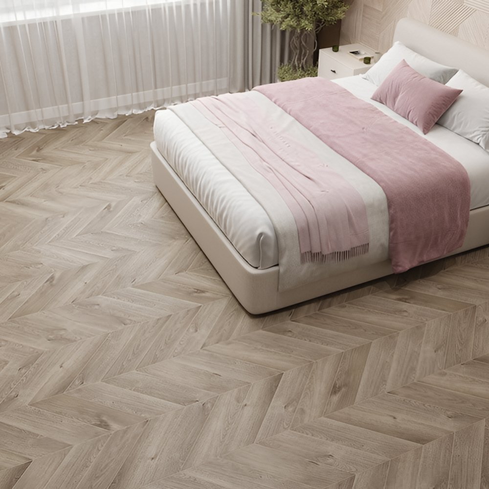 Ламинат ПВХ Alpine Floor Дуб Натуральный Отбеленный Chevron LVT ECO 20-3***