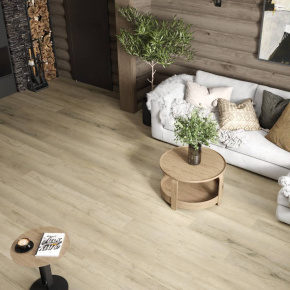 Ламинат ПВХ Alpine Floor Дуб Сливочный ABA ЕСО 7-19*** в интерьере