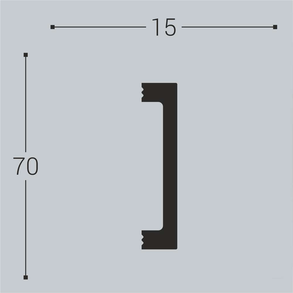 Молдинг Bello Deco XPS М17 70х15Х2000
