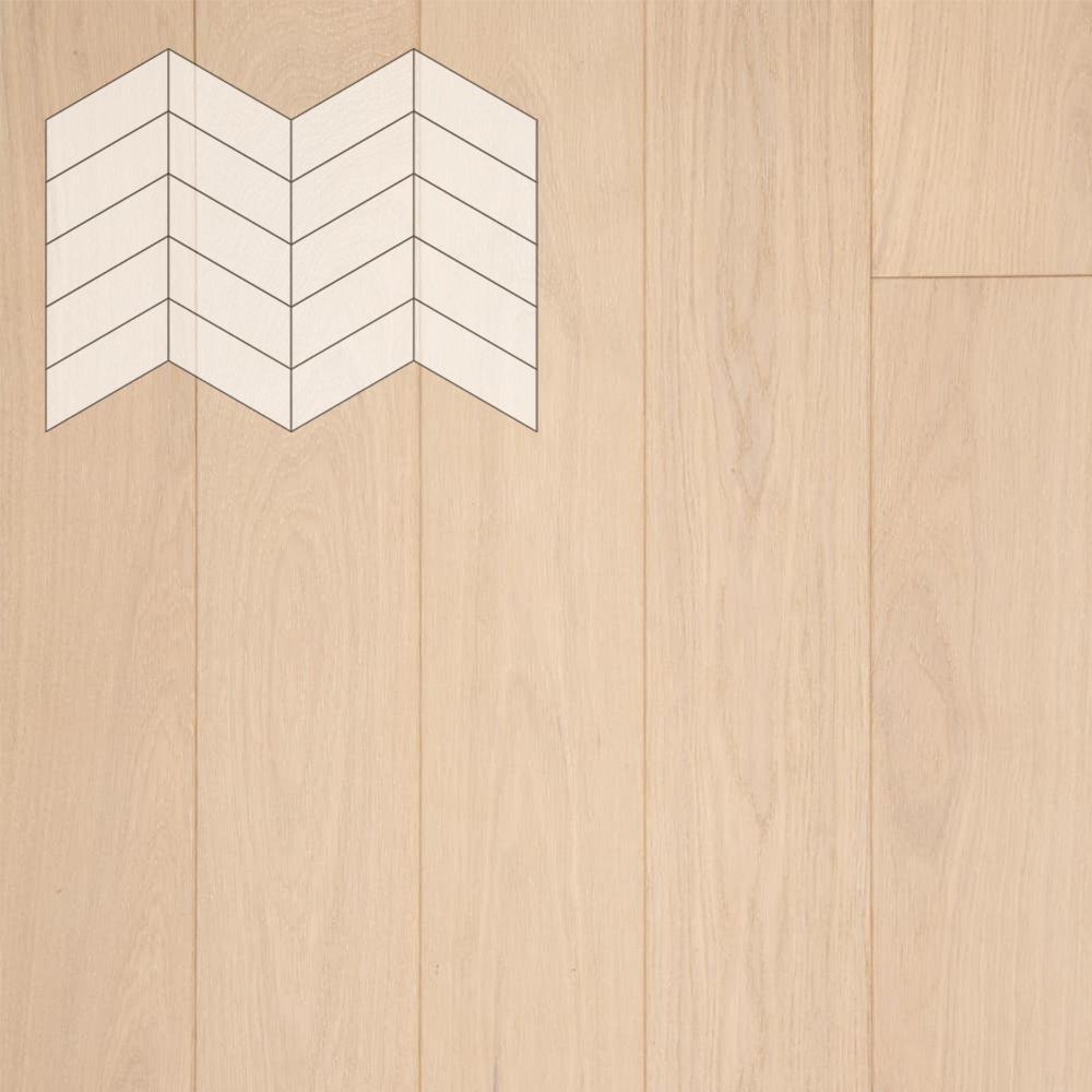 Паркет Елка Французская Lab Arte Chevron Дуб Рустик Лана лак 400/328х125х14/3/60°