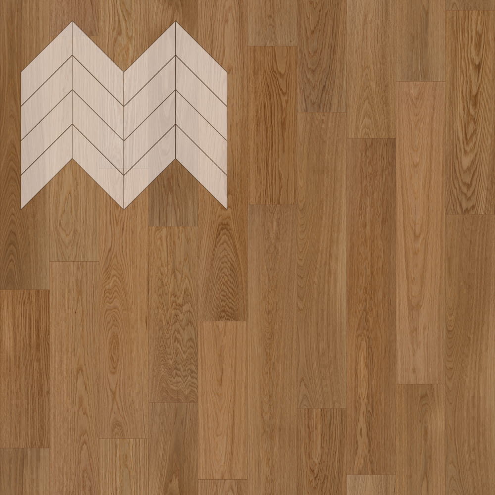 Паркет Елка Французская Lab Arte Chevron Дуб Селект Гридж лак 600/450х150х14/3/45°