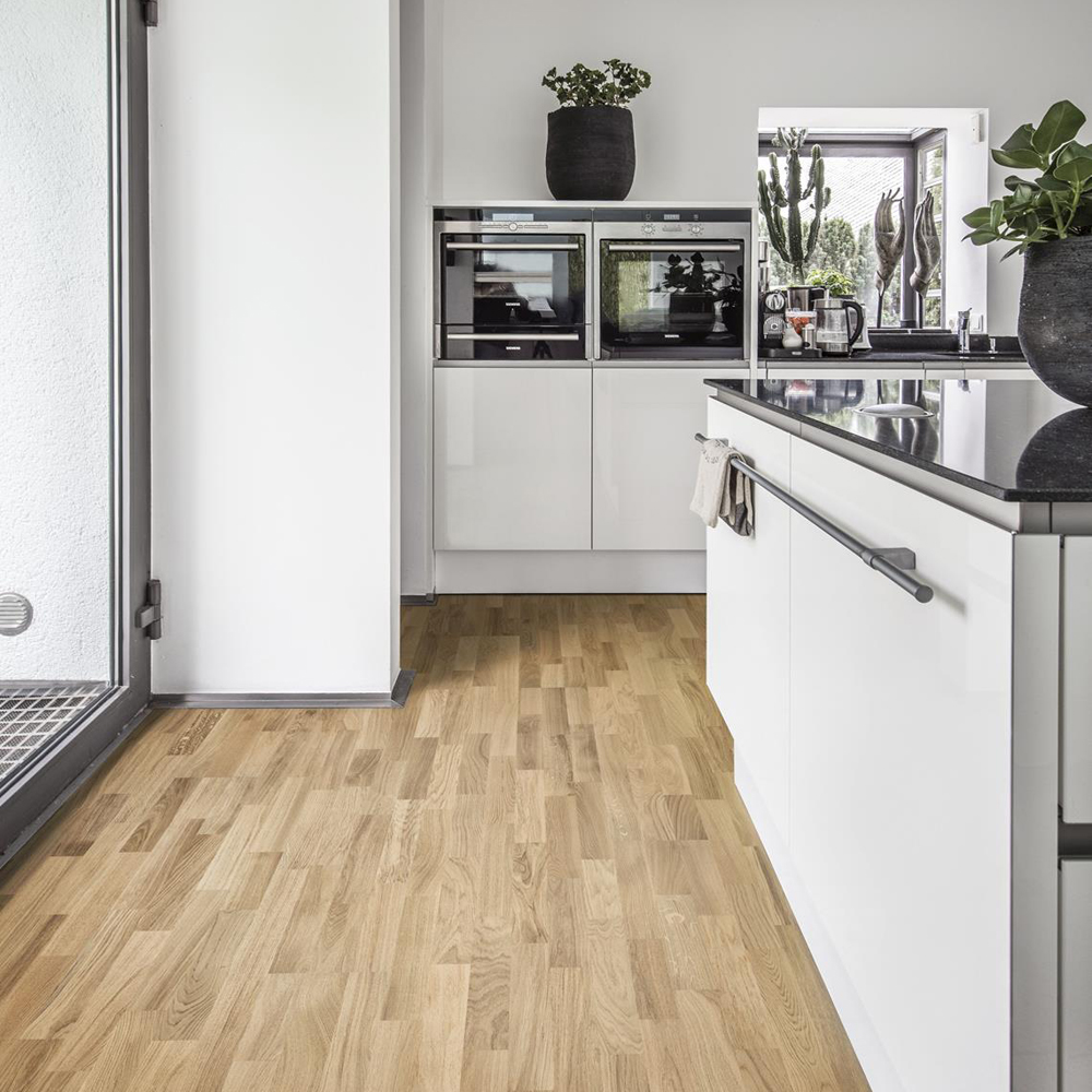 Паркетная доска Kahrs Дуб Рассвет (Dawn) 15 мм УМЛ 3-х пол. (2,91 м2)