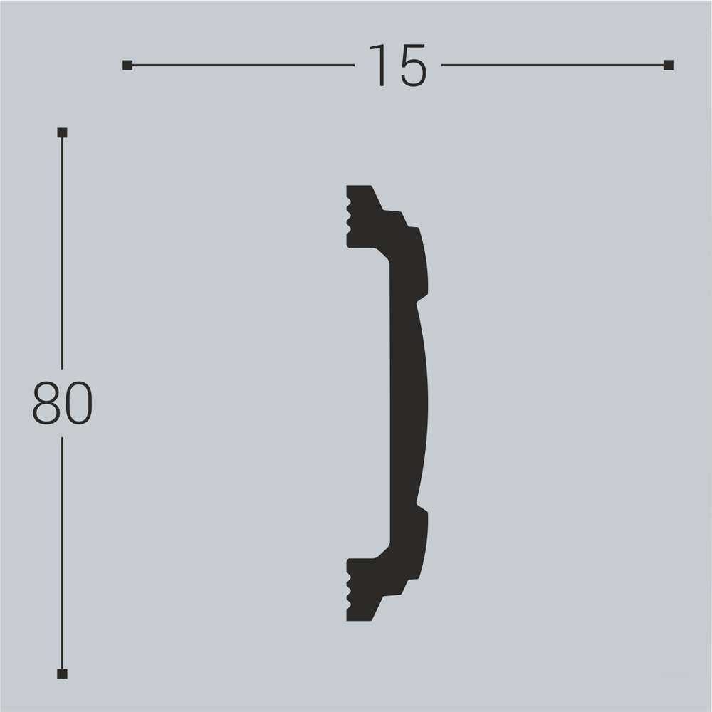 Молдинг Bello Deco XPS М8 80х15х2000