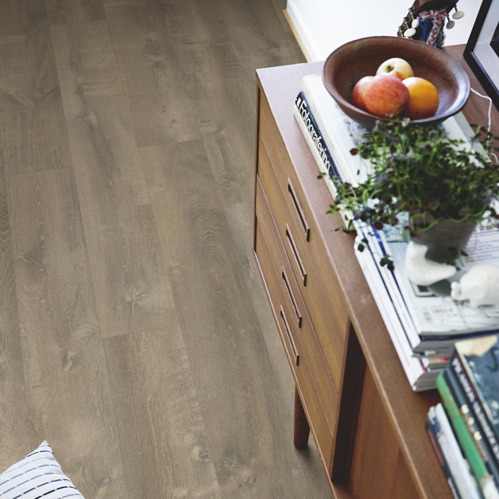 Плитка ПВХ Pergo Modern Plank Glue V3231-40086 Дуб Речной серый темный 1515*217*2,5 (3,616)
